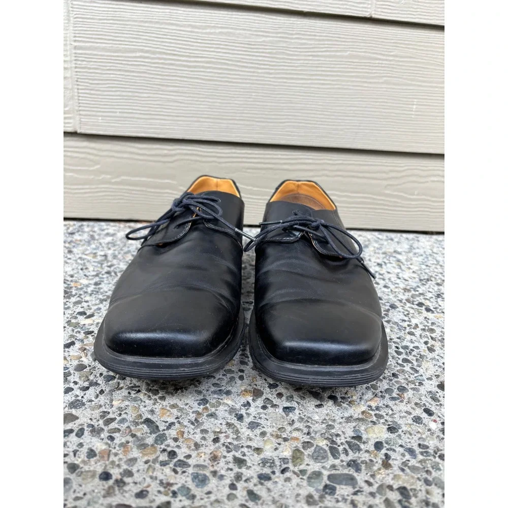 Dr Martens Men's Black Leather Square Toe Oxford‎ Dress Shoes 1C61 Size 11